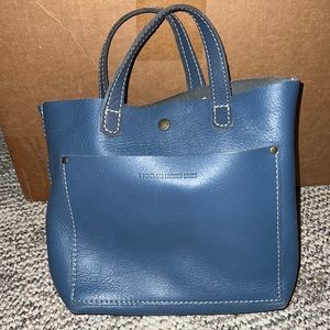 Blue mini tote bag